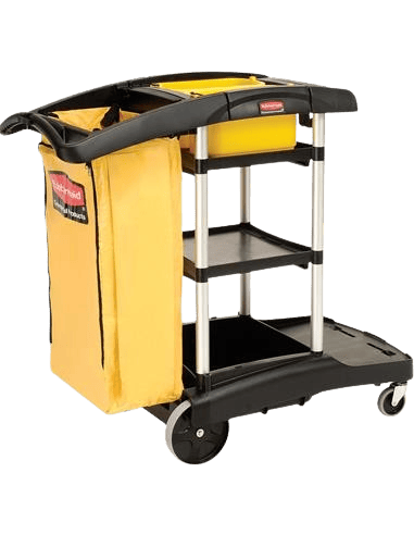 CARRO DE LIMPIEZA GRAN CAPACIDAD C/BOLSA VINILO RUBBE