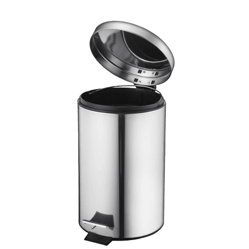 TACHO BASURA CON PEDAL ACERO INOXIDABLE 20 LITROS