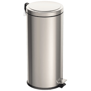 TACHO BASURA CON PEDAL  ACERO INOXIDABLE 30 LITRO