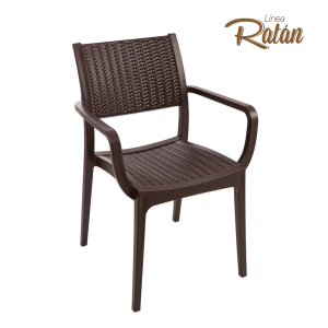 Silla Ratán Con Brazos